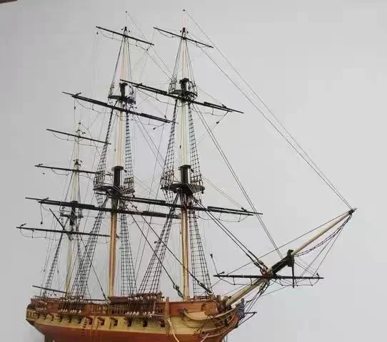 Classic wooden sailing boat assembled set 1/75 HMS surprise sail boat model 1pcs