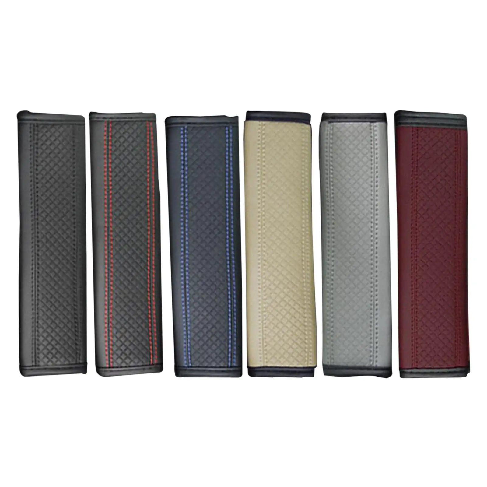 Car Belt Pad Cover Prevent Rubbing Protect Neck Fiber Leather for Travelling Bag