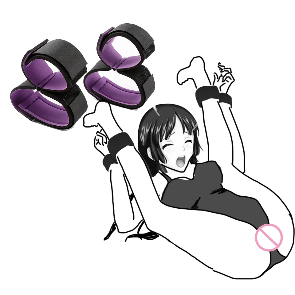 SM لعبة الجنس للمرأة عبودية مجموعة ضبط النفس لعبة الكبار تكبيل الرقبة طوق المعصم الفم الكمامة حزام الوثن Bdsm الأزواج لا هزاز