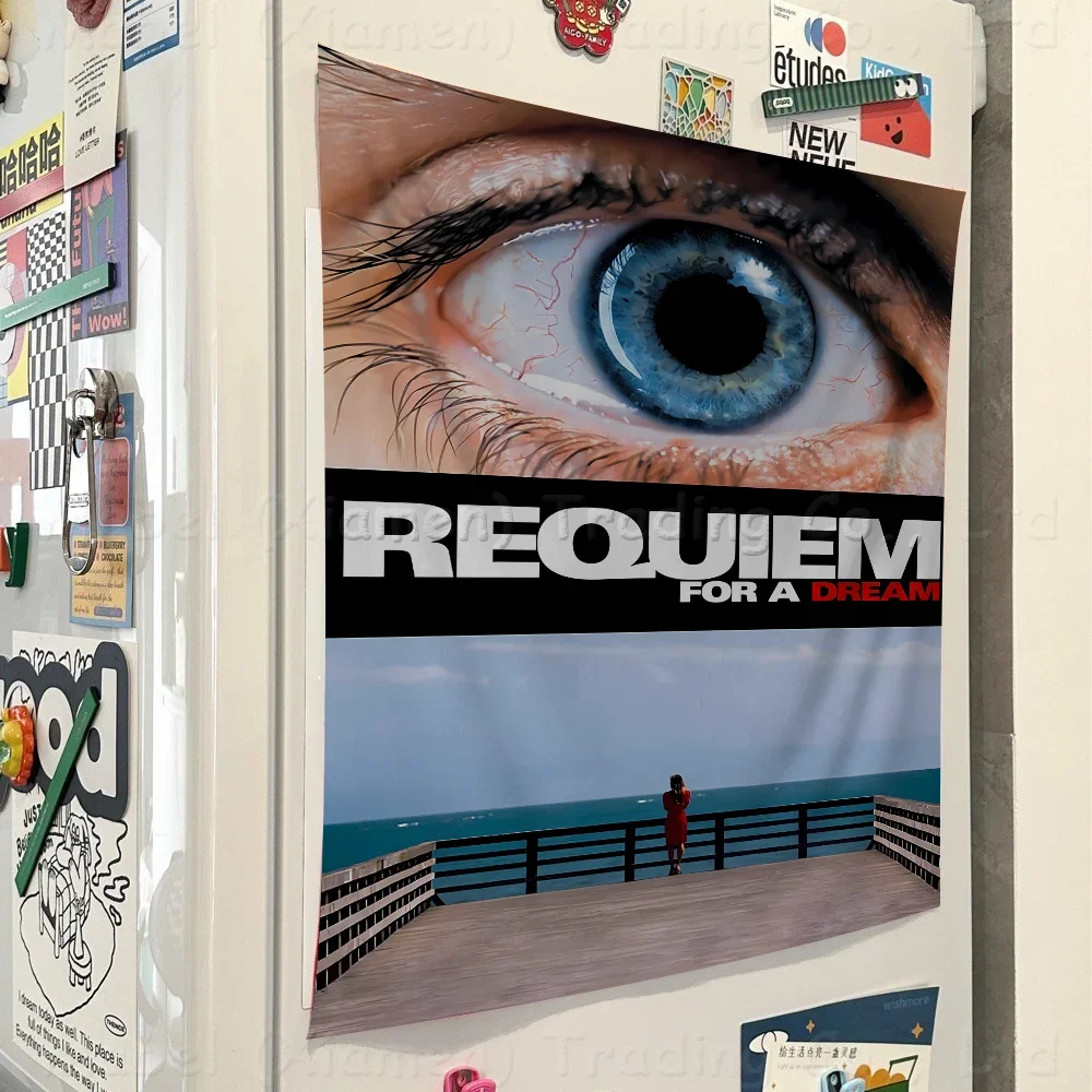 Requiem For A Dream Banner Art Printing Japanese Wall Flag Anime Wall Hanging Home Decor