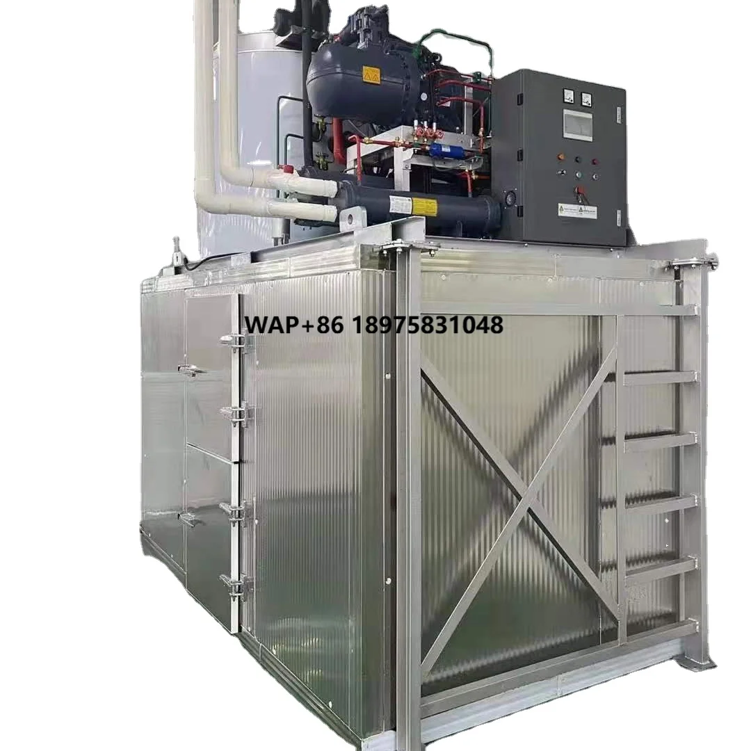 Flake ice machine Salt water cooling 5 tons flake ice machine