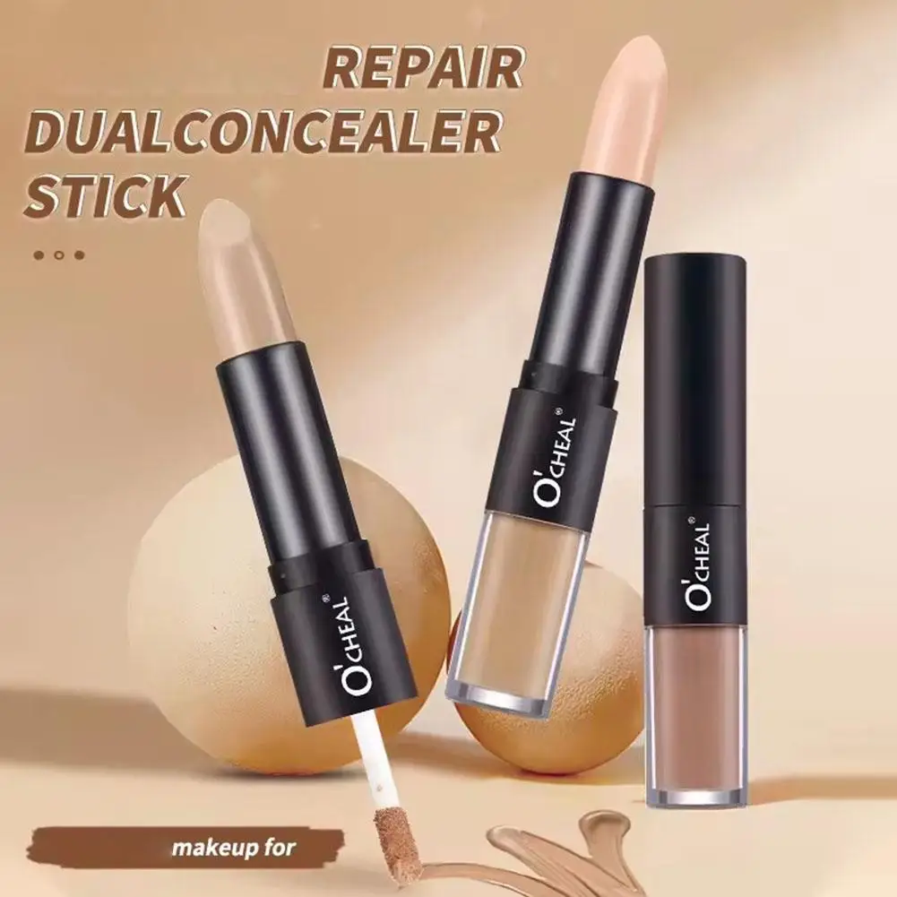 Highlighter Sticks Double Head Waterproof Matte Highlighter Foundation Sculptor Highlighter Makeup Stick Shadow Concealer Pencil