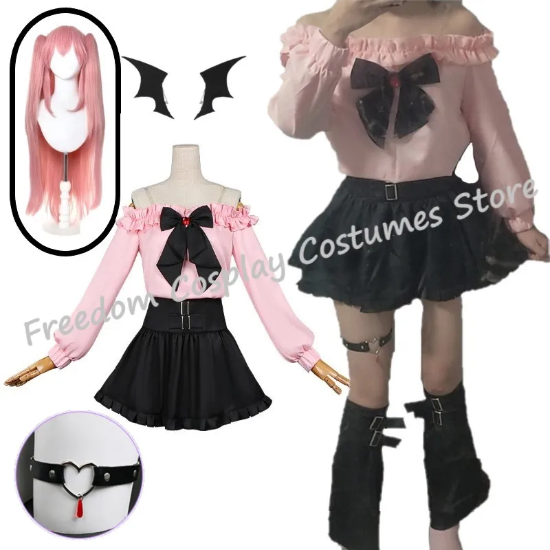 

Seraph Of The End Owari no Seraph Krul Tepes Cosplay Costume Wig Women JK School School Uniforms Witch Vampire Halloween suit