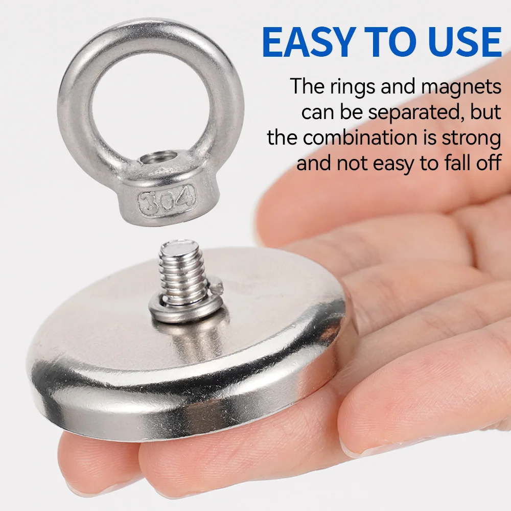 Super Strong Salvage Magnets Neodymium Magnet Hooks Salvage Magnets Searcher Powerful Neodymium Magnet for Fishing