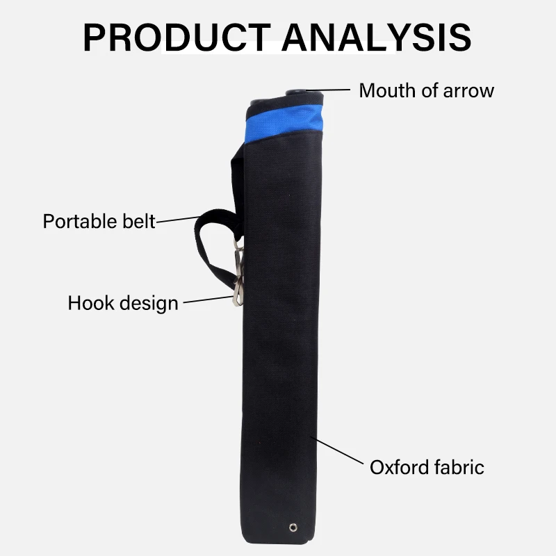 Archery 2 Tube Arrow Quiver Holder Canvas PE Padded Strap Belt Clip Bow and Arrow Shooting Hunting Accessories Arrow Bags