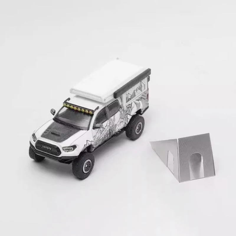 

GCD Diecast 1:64 Scale TACOMA 2022 Pickup Camper Van Alloy Car Model Adult Classic Collection Decoration Gift Toy Static Display