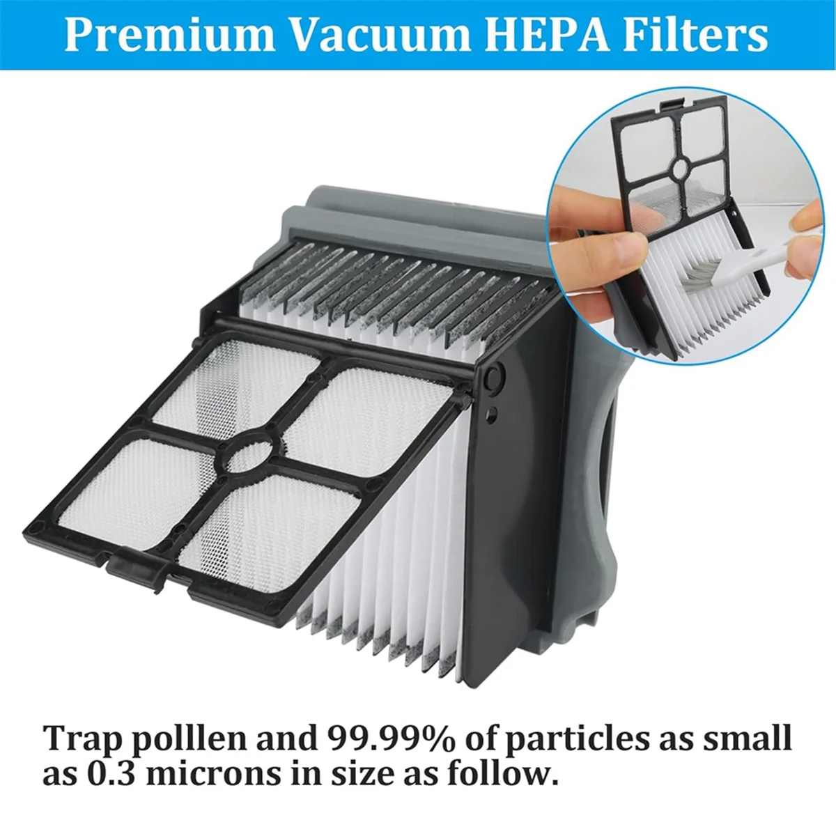 بكرات فرشاة بديلة رائعة ومرشحات Hepa لأجزاء المكنسة الكهربائية الرطبة والجافة اللاسلكية Tineco IFloor 3 والأرضية One S3