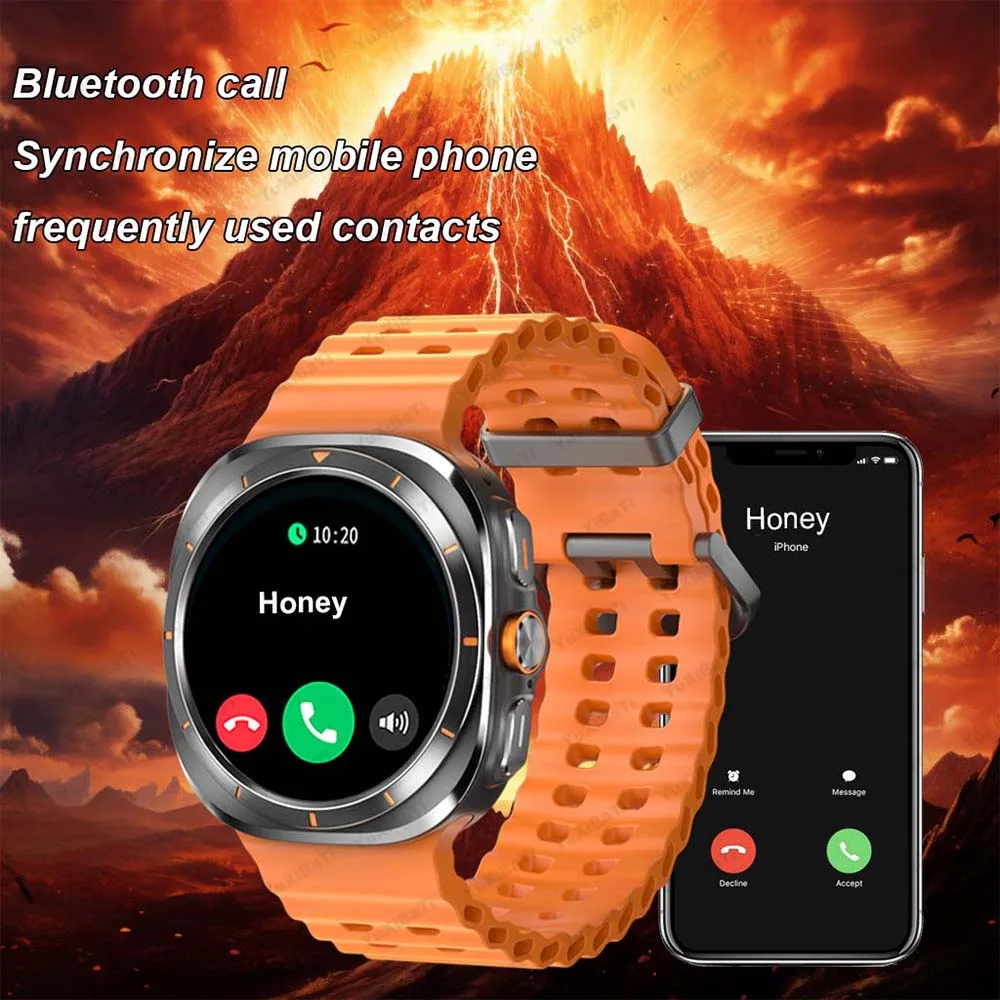 Reloj inteligente clásico para hombre y mujer, pulsera deportiva con Dial personalizado, HD, AMOLED, llamadas de voz, GPS, NFC, para Samsung Galaxy