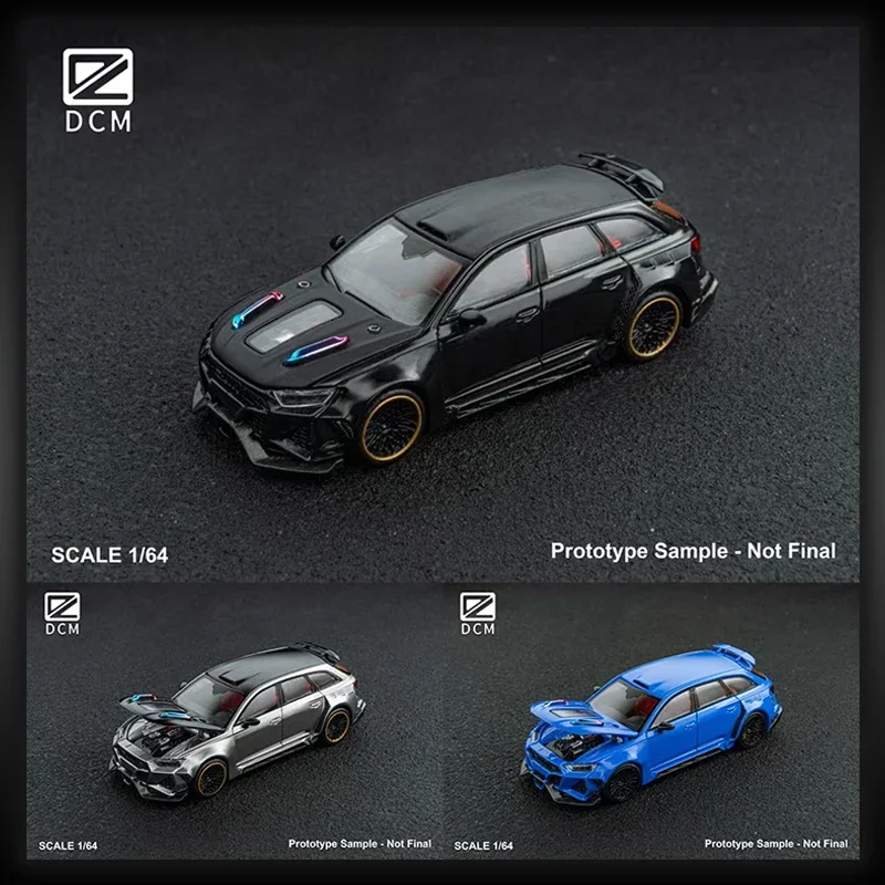 

PreSale DCM 1:64 RS6 Modified Version Openable Hood Diecast Diorama Car Model Toy