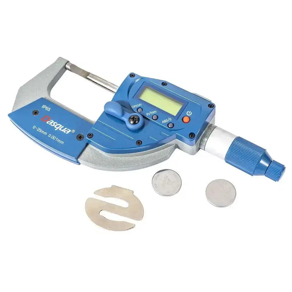Горячая продажа DASQUA 0-25 Цифровой быстрорежущий лезвиевый микрометр Максимальная точность Система преобразования абсолютной и метрической дюймов
