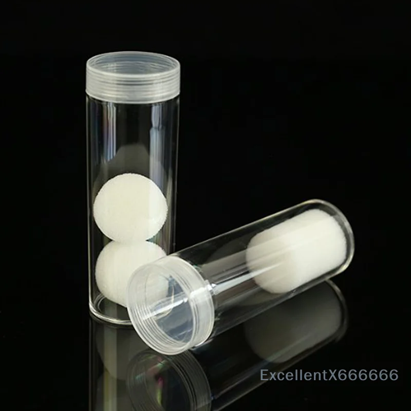 19-32mm Collect Protect Small empty storage box Tools Clear Plastic Roll Coins Storage Tube Protective Tube Holder Coins