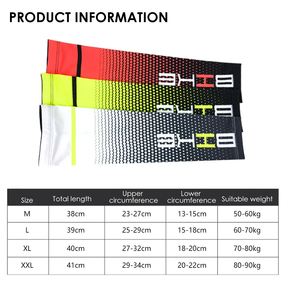 Summer Sports Arm Sleeve Men Cycling Running Bicycle UV Sun Protection Cuff Cover Protective Arm Sleeve Bike Arm Warmers Sleeves