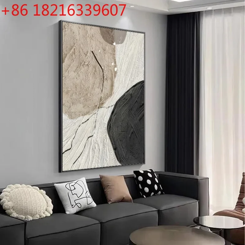 Decorative painting sofa background wall floor painting abstract atmosphere entrance entrance hanging painting