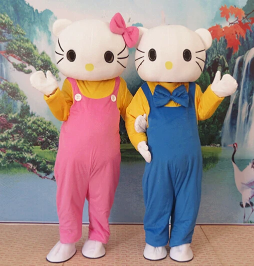 

Lovely Cats Mascot Costume Cartoon Overalls/pants Cosplay Cats Costumes Birthday Character Party Maskote theme Anime Carnive Sui