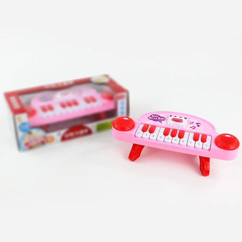 Cute Early Learning Cartoon Children Electronic Piano Toys Fun Toddler Music Luminous Small Piano Toys Holiday Birthday Gifts