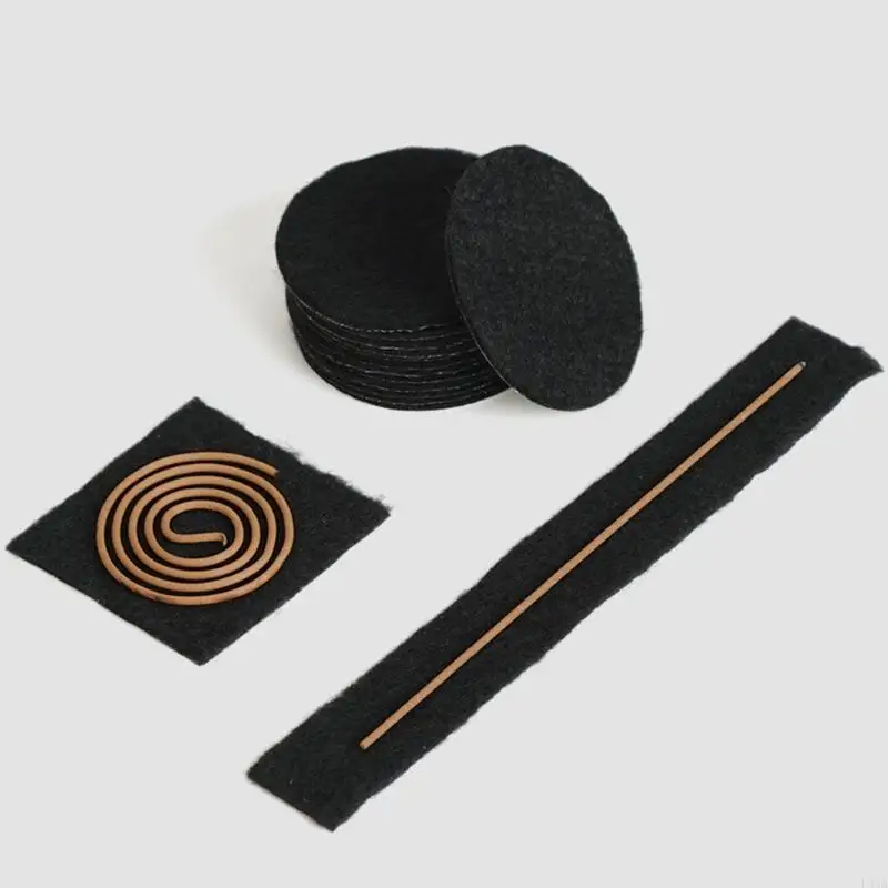 L43A 10pcs/bag Incense Fireproof Mat Lighting Thinking Ornament Household