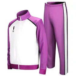 Anime Haikyu Cosplay Shiratorizawa Cosplay Costumes Ushijima Wakatoshi School Uniform Coat Pants Volleyball Jerseys Cos Unisex