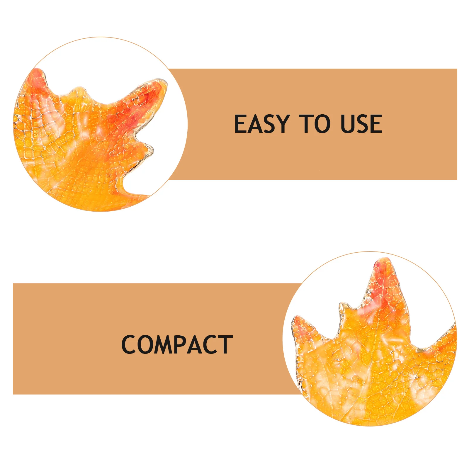 

Jewelry Storage Tray Orange Maple Leaf Plate Display Stand Lightweight Durable Eco Friendly Jewelry Holder Desktop Decor