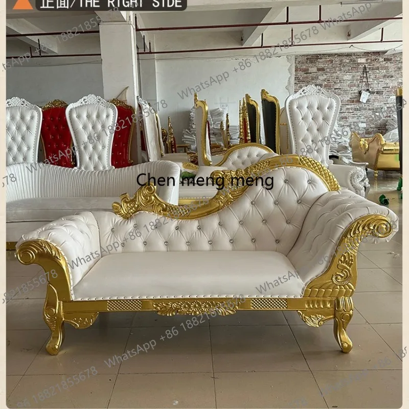 

European solid wood chaise longue living room lazy lounge chair hotel clubhouse KTV image chair