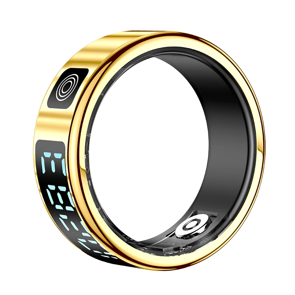 

Умное кольцо с экраном дисплея и сенсорным экраном для мужчин и женщин, менеджер здоровья и сна, водонепроницаемое умное кольцо 5 АТМ