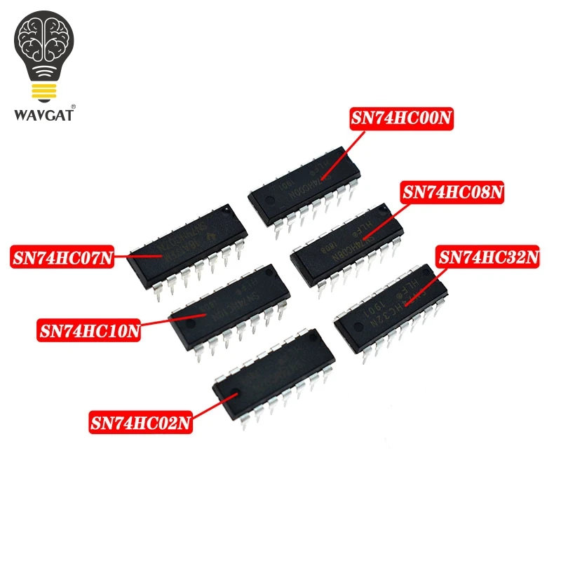 10PCS SN74HC00N SN74HC02N SN74HC07N SN74HC08N SN74HC10N SN74HC32N DIP 74HC00 74HC02 74HC07 74HC08 74HC10 74HC32 74HC138 Chip