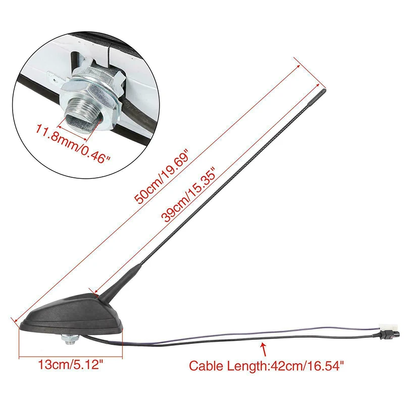 

Car Antenna Black AM FM Roof Radio Signal Aerials Auto Accessories for Mercedes Benz Sprinter W906 VW Crafter 2E 2F 2006-2017