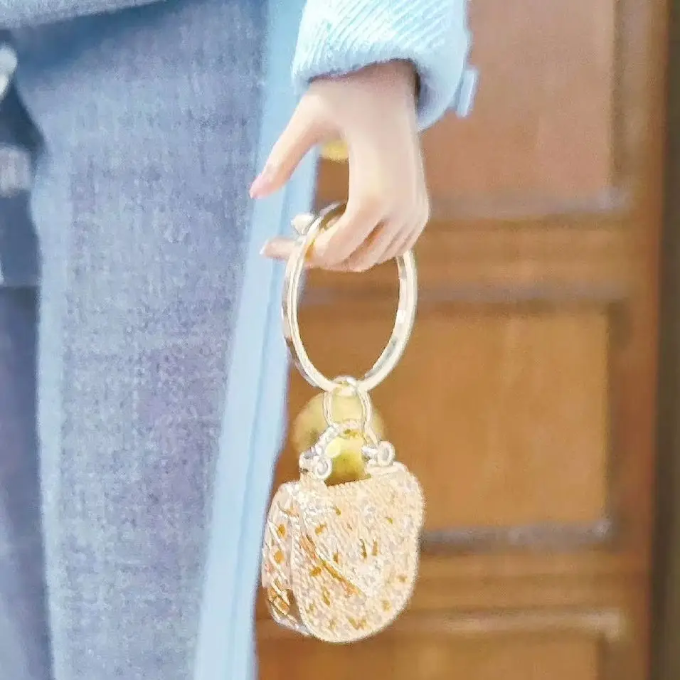 

Модные аксессуары для кукол в масштабе 1/6, сумка для куклы, мини-сумочка с бриллиантами, бесплатная доставка