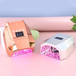 96w Gradient Gold Pro Red Light Cordless LED Nail Lamp Rechargeable Battery UV LED Nail Lamp Cure Cordless LED Lamp Curing Gel