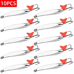 10Pcs 5g 10g 15g 20g 35g 40g 60g Sequined Silvery Spoon Lure for Fishing Baits Sea Lures Tool Wobbler Spinner Fishing Tackle