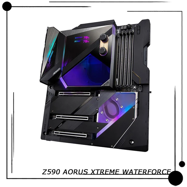 LGA1200 4 DDR4 128GB 6 SATA 3.0 Ports E ATX Motherboard For GIGABYTE Z590 AORUS XTREME WATERFORCE Z590 AORUS XTREME WB