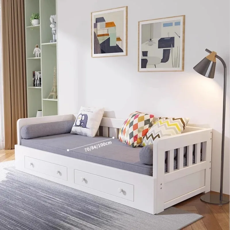 تصميم خشبي حديث سرير نهاري مساحة تخزين أرضية علوية منزل سرير نهاري قابل للطي أبيض Camas De Dormitorio أثاث لغرفة النوم