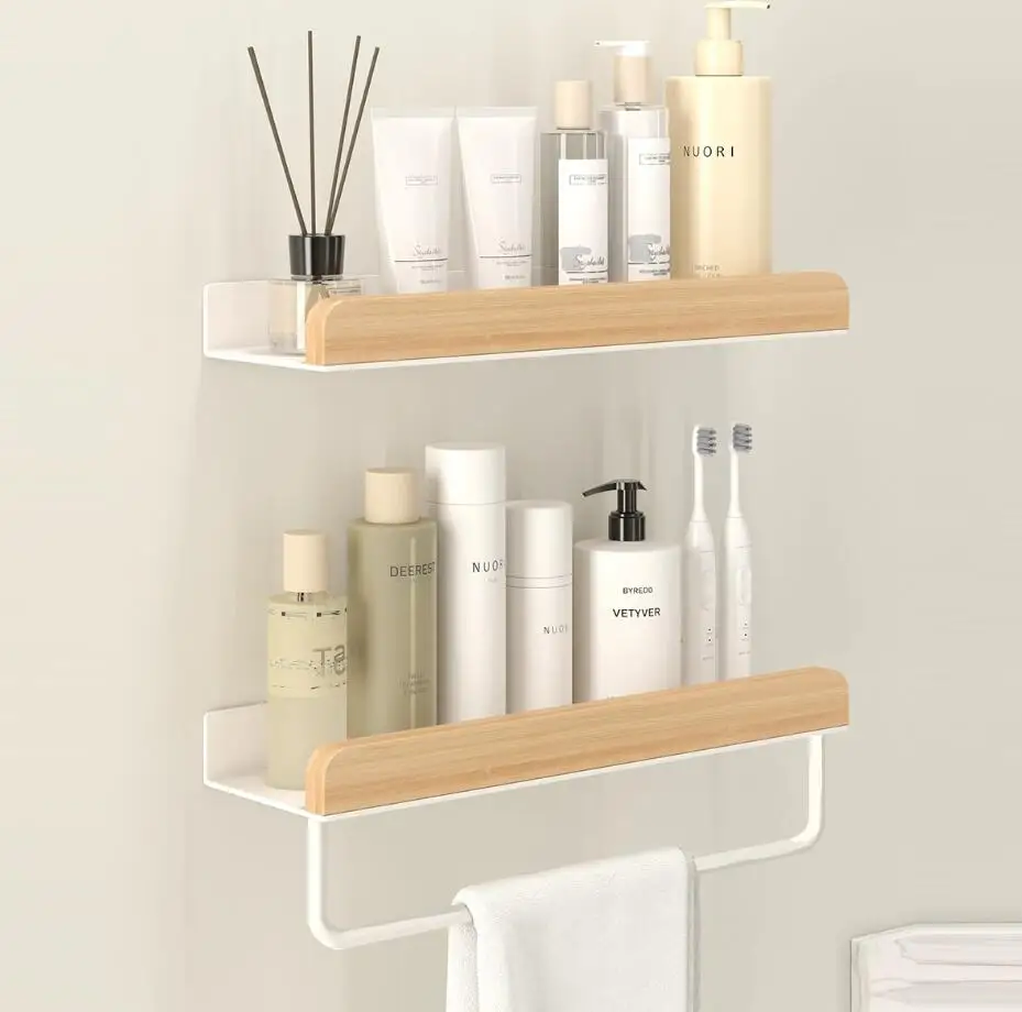 golden-aluminum-triangular-basket-for-bathroom-corner-wall-mounted-water-draining-suitable-for-shower-room