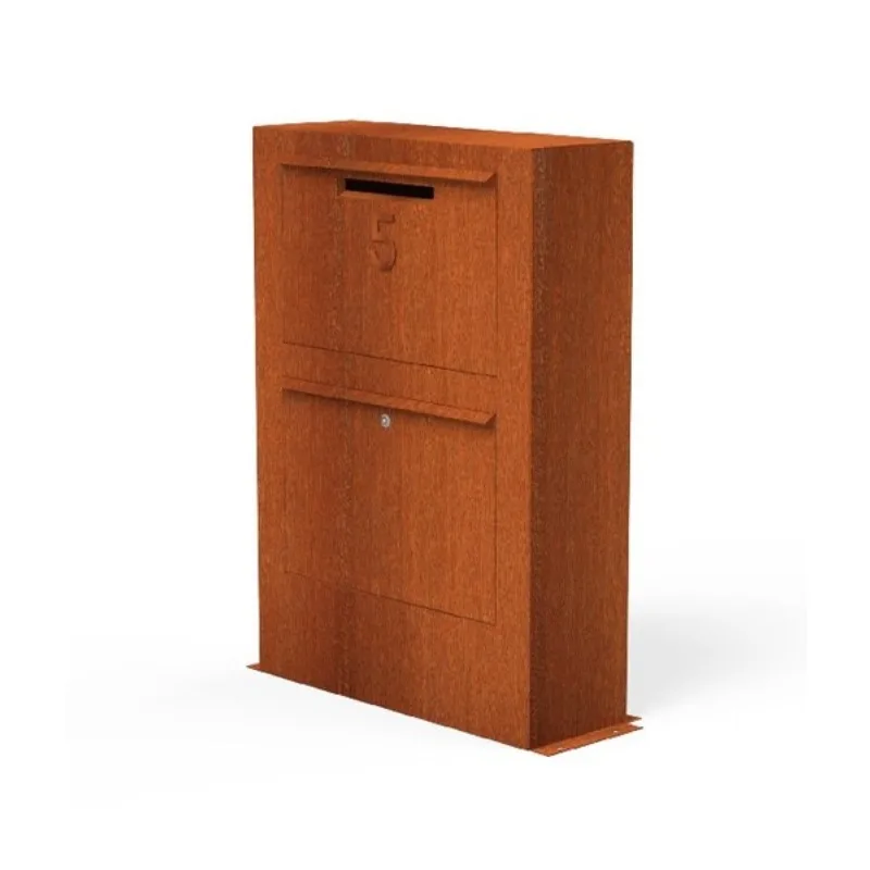 Outdoor steel lockable apartment building mailbox