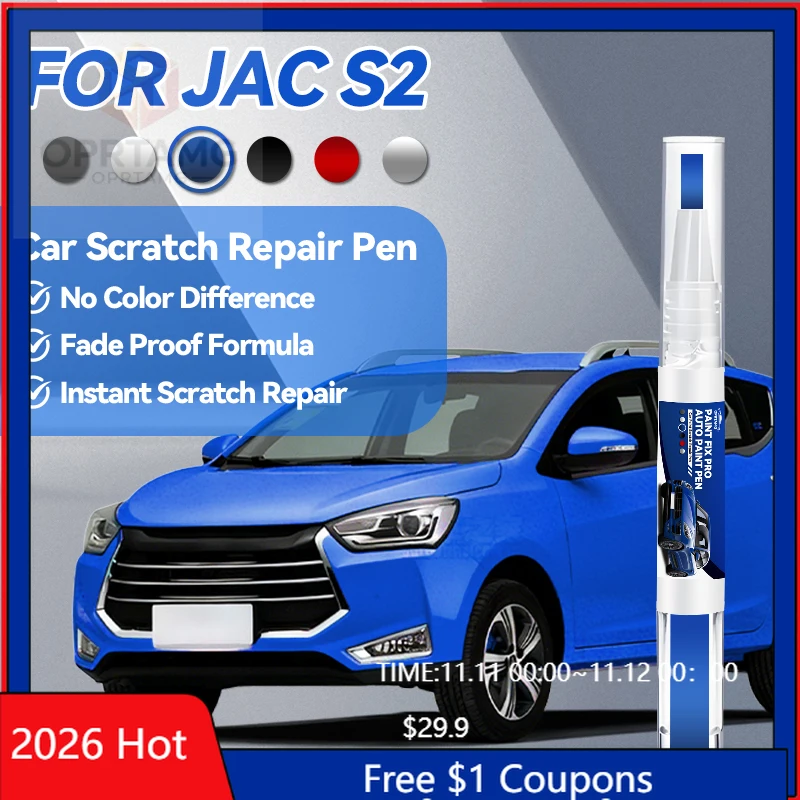 

Automotive Styling Tools For JAC S2 2015-2020 S2 Paint Repair Pen Touch Up Scratch Remover DIY Auto Accessories Black White Oran