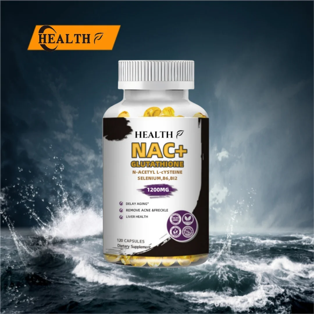 NAC Glutathione Capsules N-Acetyl Cysteine 1200 mg Support for Liver, Lung  | Amino Acid, Increases Glutathione