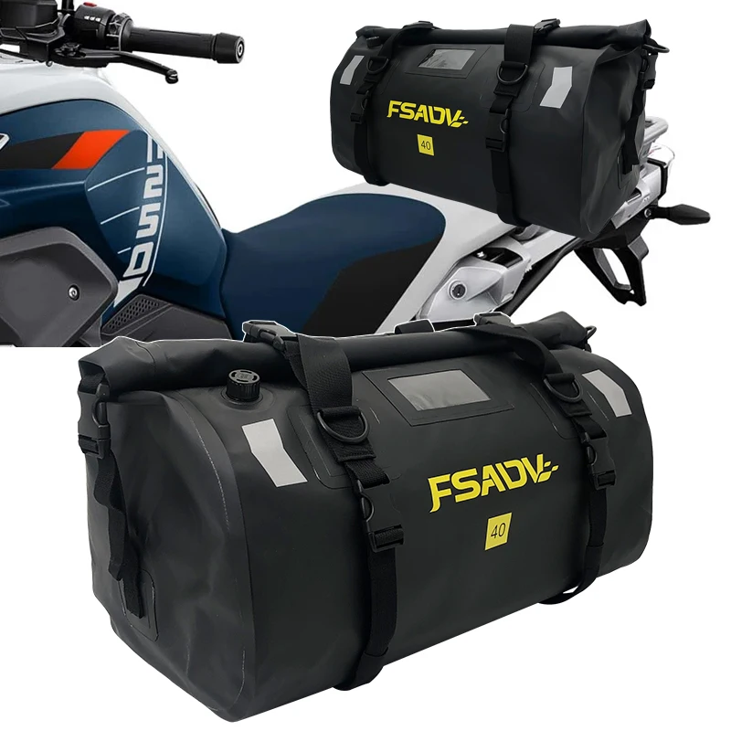 Dla BMW R1250GS R1200GS LC ADV 2014-2023 40L 66L motocykl wodoodporne torby na bagażnik o dużej pojemności jazda Motocross torba zewnętrzna