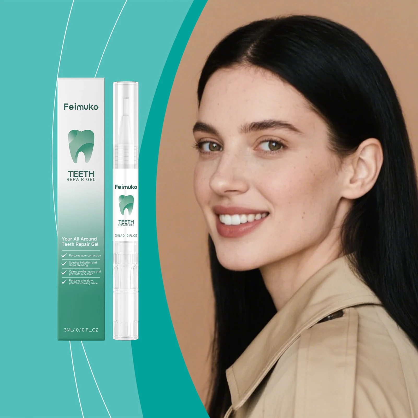 Damaged Gum Repair Care Gel Relieve Sore Gums Allergy Deep Cleaning Teeth Stains Tartar Serum Dental Caries Toothpaste