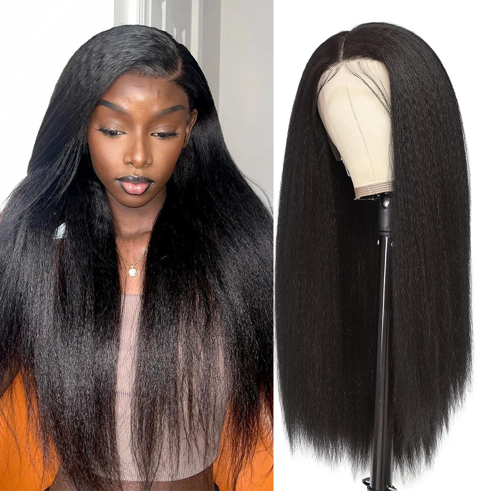 縮毛矯正ストレート13x6レースフロント人毛ウィッグ 女性用 ブラジル産バージンヘア 焼きストレート 透明レースフロント カールウィッグ