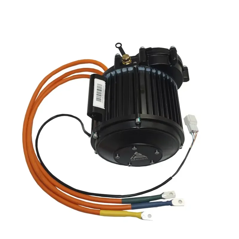 QS MOTOR QS138 2500W 72V 55H Encoder PMSM Mid Drive Motor with 428 15T Sprocket for Electric Motorcycle