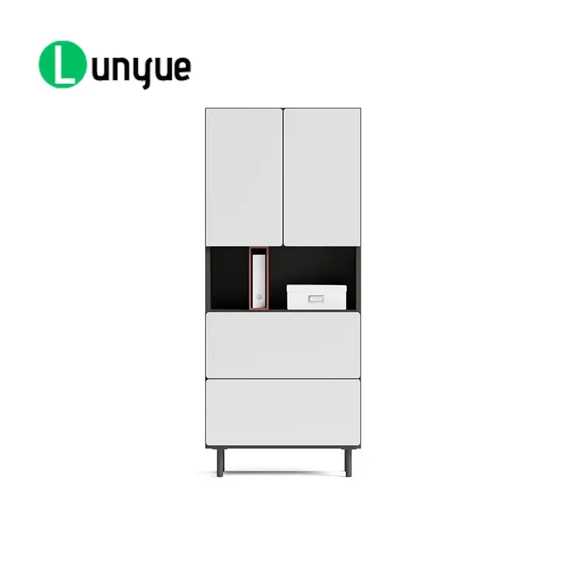 Modern Large Wooden Office Locker File Side Cabinet for Home Living Room Project Furniture Storage Organizer