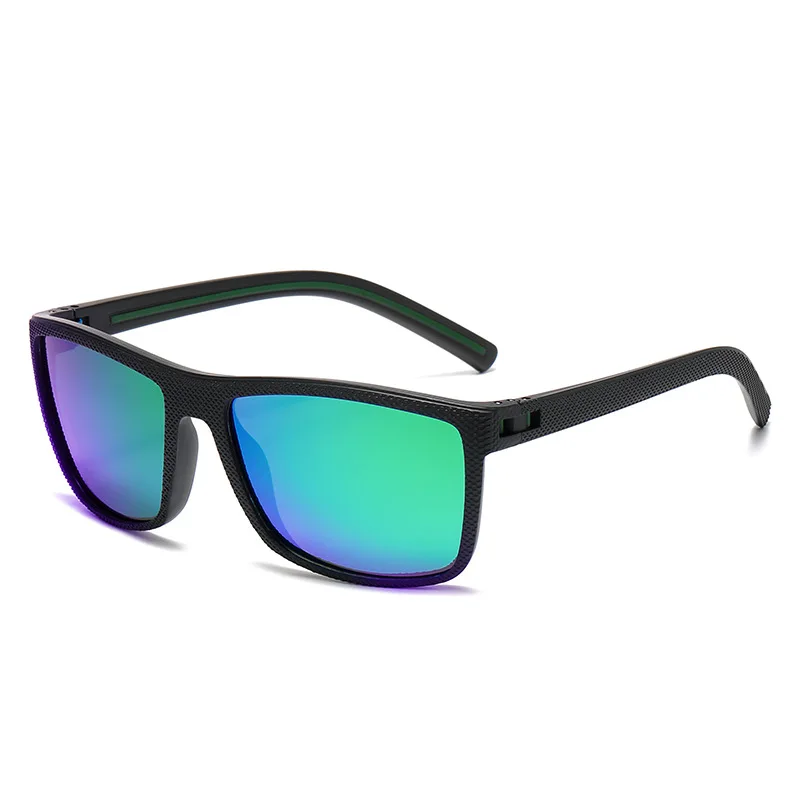 Fashionable Square Frame Sports Cycling Night Vision Glasses Men's Anti-Uv Sunglasses