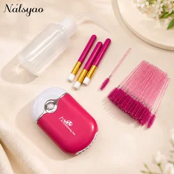 Lash Fan Eyelash Extension Supplies with USB Mini Portable Eyelash Dryer Shampoo Brush Mascara Brushes Plastic Wash Bottle