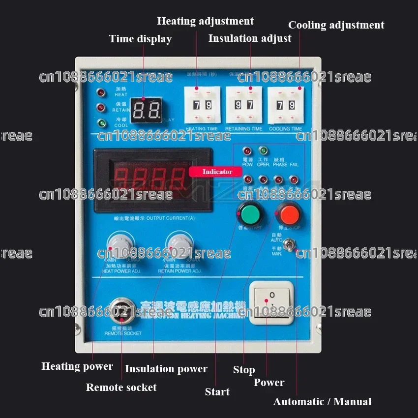 High Frequency Welding Metal Quenching Equipment 15KW Induction Heater Induction Heating Machine Metal Smelting Furnace