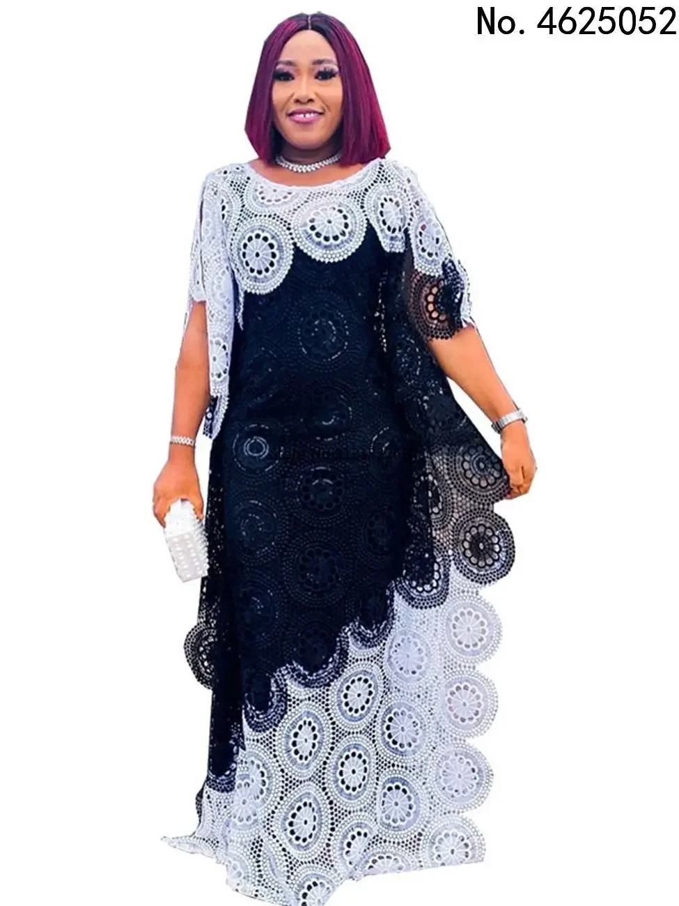 Vestidos de fiesta africanos para mujer, ropa elegante de encaje africano, nueva moda musulmana Abayas Dashiki, bata caftán largo Maxi 2023