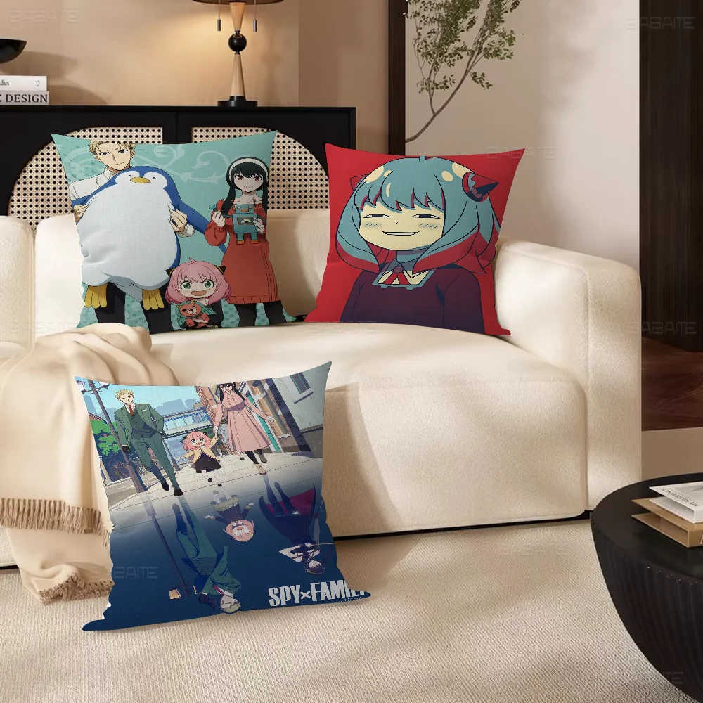Poszewka na poduszkę S-Spy Family Poszewka na poduszkę Sofa Dekoracja pokoju domowego Prezent dla dzieci