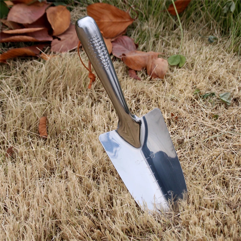 29cm Stainless Steel Garden Trowel Potting Soil Scoop Hand Shovel Spade Soil Diggers for Gardening Planting Seedlings Tools