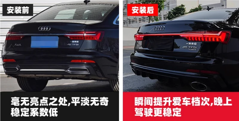 Car Styling case for Audi A6L A6 2019 2020 taillights Audi A6 Tatilights LED Tail Light LED Rear Lamp Certa taillight Automobile