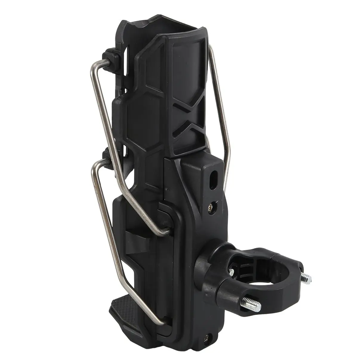 【~ NEW BABQ】Universal Bike Motorcycle Water Bottle Holder Adjustable Handlebar Cup Cage for Road Cycling, ADV Motorcycles