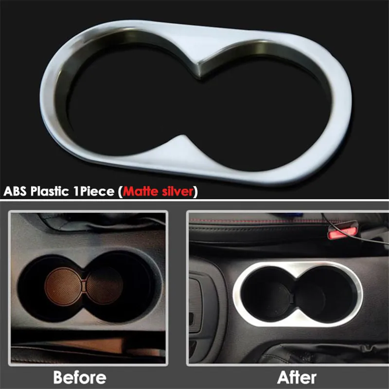 For Mazda CX-5 CX5 2012 - 2016 Car Accessories ABS Chrome Central Armrest Water Cup Holder Frame Decoration Cover Trim