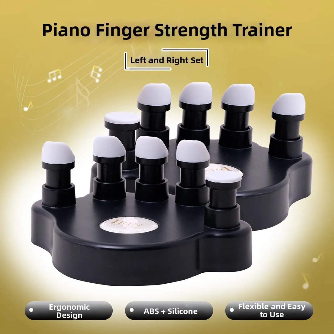 2 Pcs Piano Finger Exerciser Soft Silicone Hand Corrector Beginner Piano Training Tool Keyboard Instrument Accessories